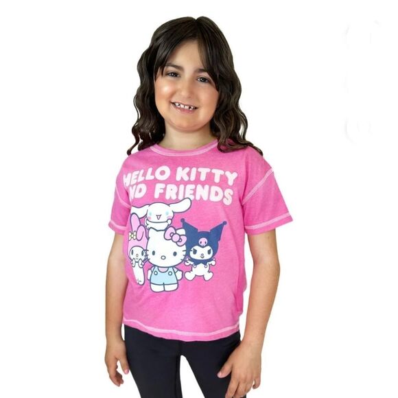 Girls Hello Kitty & Friends Girls Graphic T-Shirt 2-Pack Size M - Picture 6 of 15
